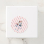 Vintages Rosa Blumenkohl Bridal Tee Party Geschenkanhänger (Beispiel)