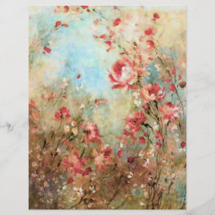 Vintages rosa Blumenpapier