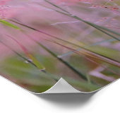 Vintages rosa Blumenposter-Zitat Poster (Ecke)