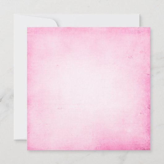 Vintages Rosa-Brautparty Einladung (Rückseite)