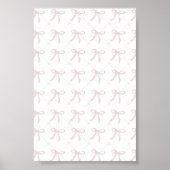 Vintages rosa Bugmuster-Plakat Poster (Vorne)