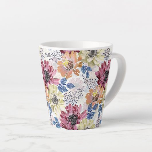 Vintages Rosa-Chrysanthemum Milchtasse (Rechte Ecke)