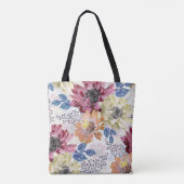 Vintages Rosa-Chrysanthemum Tasche (Rückseite)