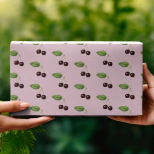 Vintages rosa dunkelrotes Kirchenmuster Geschenkpapier