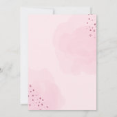 Vintages Rosa Einladung (Rückseite)