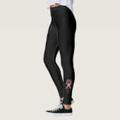 Vintages, rosa Farbband Leggings (Links)