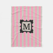 Vintages rosa fleecedecke (Vorderseite)