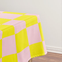 Vintages, rosa Gelb kariertes Karton