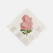 Vintages rosa Hydrangea, kundenspezifisch Serviette (Ecke)