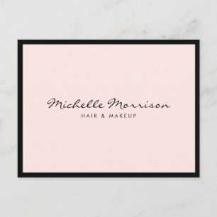 Vintages Rosa Makeup und Schönheit Postkarte