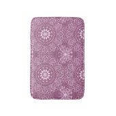 Vintages rosa Muster Badematte (Vorderseite Vertikal)