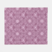 Vintages rosa Muster Fleecedecke (Vorderseite (Horizontal))