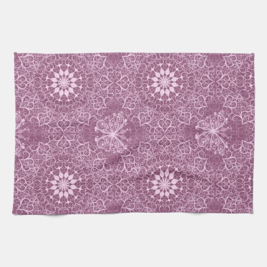 Vintages rosa Muster Handtuch (Horizontal)