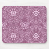 Vintages rosa Muster Mousepad (Vorne)