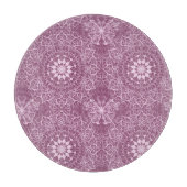 Vintages rosa Muster Schneidebrett (Vorderseite)