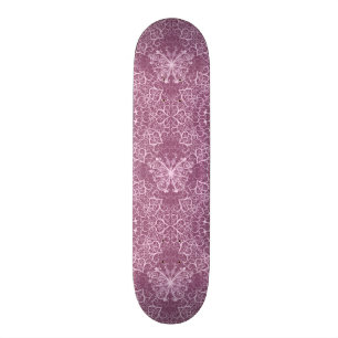 Vintages rosa Muster Skateboard