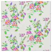 Vintages Rosa-Muster Stoff (Nahaufnahme)