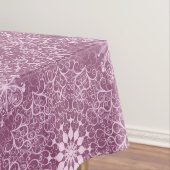 Vintages rosa Muster Tischdecke (Beispiel)