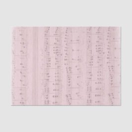 Vintages rosa Notenblatt Seidenpapier