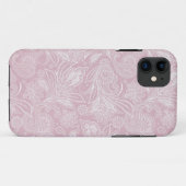 Vintages rosa Paisley Case-Mate iPhone Hülle (Rückseite (Horizontal))