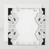 Vintages Rosa-Paris-Brautparty Einladung (Rückseite)