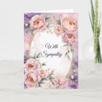 Vintages Rosa Peony Oval Beileid
