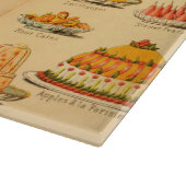 Vintages, rosa Pfirsichschneider Schneidebrett (Ecke)