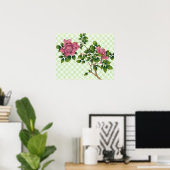 Vintages Rosa Retro Art Poster (Heimbüro)