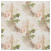 Vintages rosa Rosen-Gewebe Paris Stoff (Nahaufnahme)