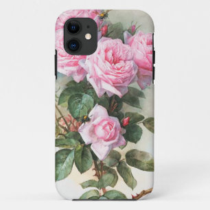 Vintages rosa Rosen-Malen Case-Mate iPhone Hülle