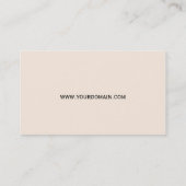 Vintages rosa Rosen-und Robin-Hochzeits-Geschäft Visitenkarte (Rückseite)