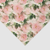 Vintages rosa Rosengeflechtpapier Seidenpapier (Ausschnitt)