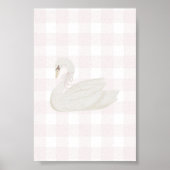 Vintages rosa Sumpfposter Poster (Vorne)