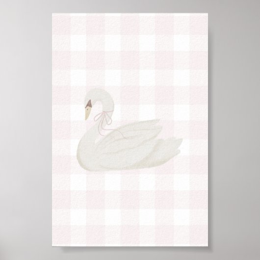 Vintages rosa Sumpfposter Poster (Vorne)