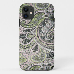 Vintages rosa weises Case-Mate Paisleys iPhone 5 iPhone 11 Hülle