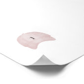 Vintages rosafarbenes Plakat (Ecke)