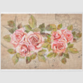 Vintages Rose Bouquet Dekoupage Tissue Paper Seidenpapier (Vorderseite)