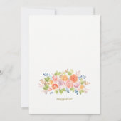 Vintages Rosen-Familien-Wiedersehen Einladung (Rückseite)