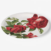 Vintages Rosen-Party Pappteller (Schrägansicht)