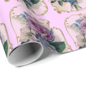 Vintages Rosen-u. Geschenkpapier (Rolleneckpunkt)