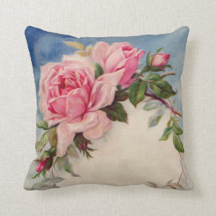 Vintages Rosethrow-Kissen Kissen