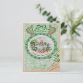 Vintages Ross Castle St Patrick's Day Card Postkarte (Stehend Vorderseite)