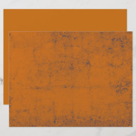 Vintages Rost Orange Dekoupage Textur Muster