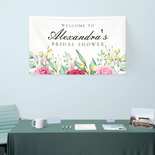 Vintages Rot-Rot-Brautparty Banner (Messeveranstaltung)