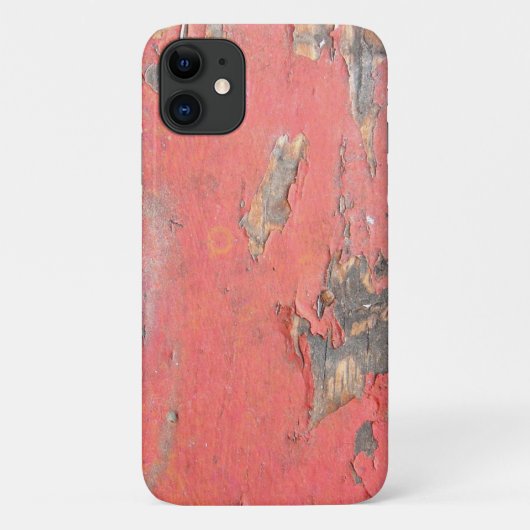 Vintages Rot-Stein-Holzdesign Case-Mate iPhone Hülle (Rückseite)