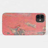 Vintages Rot-Stein-Holzdesign Case-Mate iPhone Hülle (Rückseite (Horizontal))