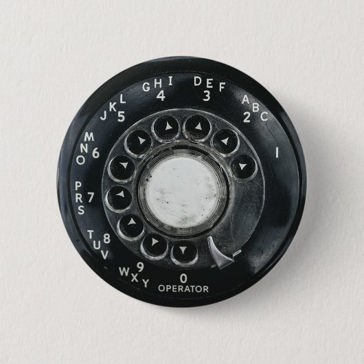 Vintages Rotary Phone Button (Vorderseite)