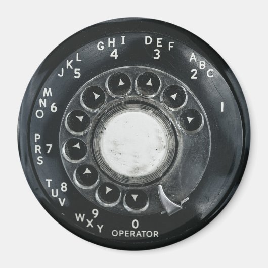 Vintages Rotary Phone Magnet (Vorne)