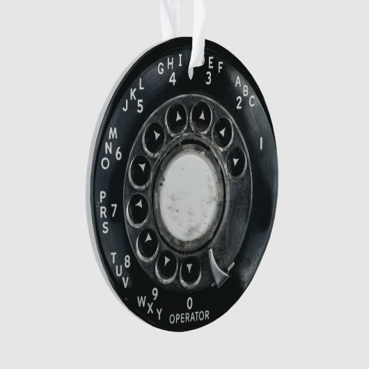 Vintages Rotary Phone Ornament (Vorderseite)