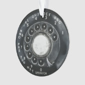 Vintages Rotary Phone Ornament (Vorderseite)